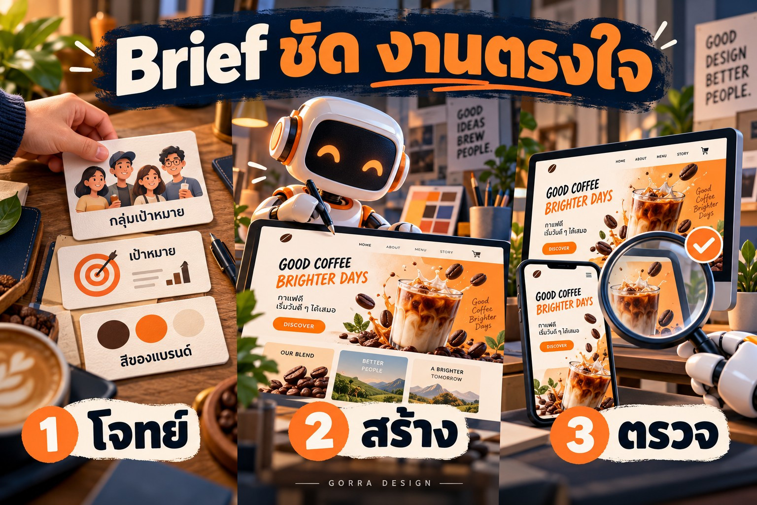 Brief ชัด งานตรงใจ: กำหนดโจทย์ สร้างงาน แล้วตรวจบนคอมและมือถือ