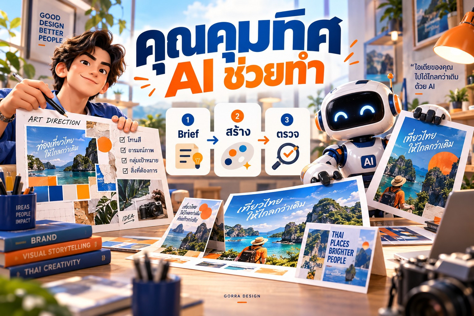 คุณกำหนดทิศทาง ให้ AI ช่วยสร้าง แล้วกลับมาตรวจงาน
